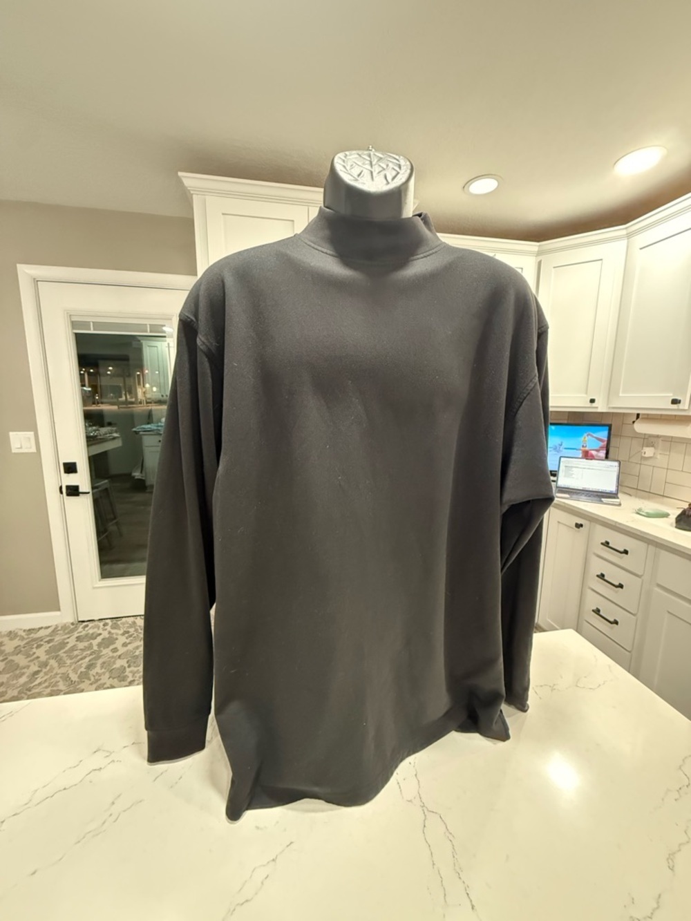 FootJoy Men’s Mock Neck Long Sleeve XL Golf Athletic Shirt Thick Material